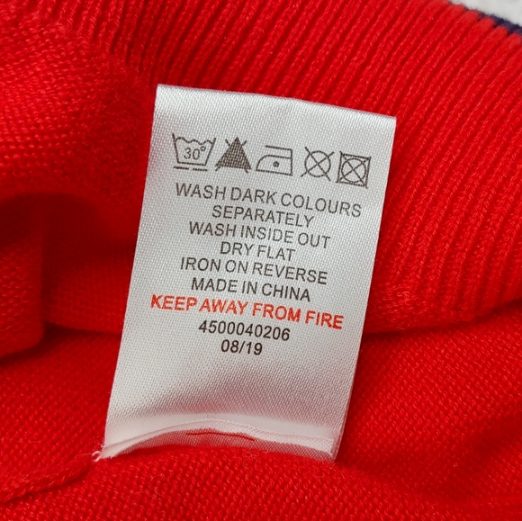 Cotton Traders Women's Red Cat Graphic Sweater Size 10 - Picture 8 of 15